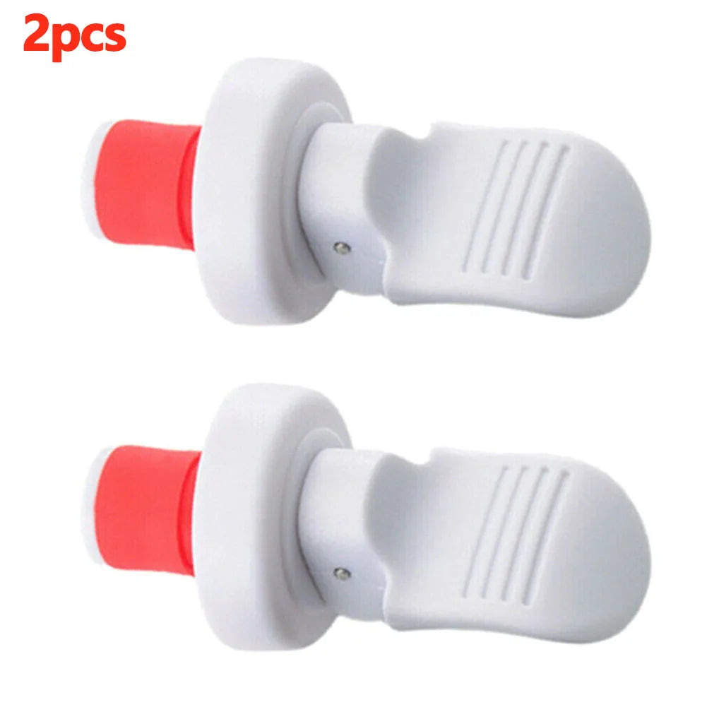 Hand Press Wine Bottle Stopper – Airtight Rubber Seal Cap Wine Bottle Stopper Babs 2pcs White
