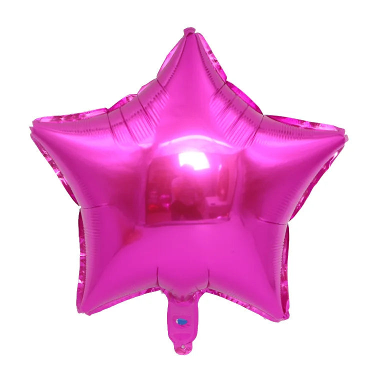 18" Star & Heart Foil Balloons for Parties & Weddings (5–50 pcs) Party Foil Balloons Babs