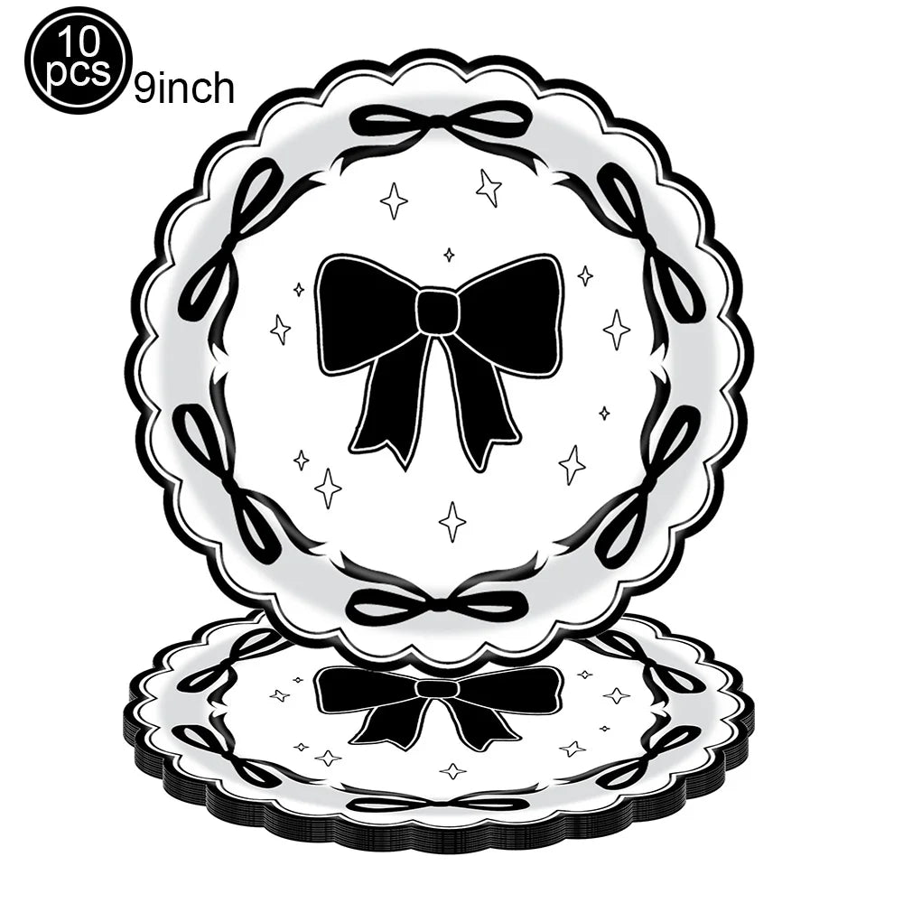 32" Black Bow Number Balloon Kit – Party & Wedding Décor Party Balloon Kit Babs WHITE As pictures show