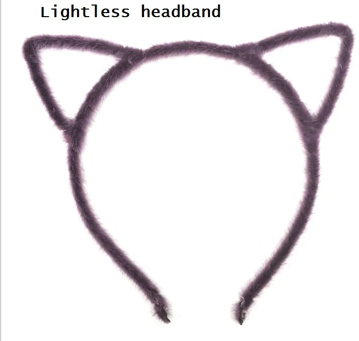 LED Cat Ear Headband – Flashing Glow Party Headwear