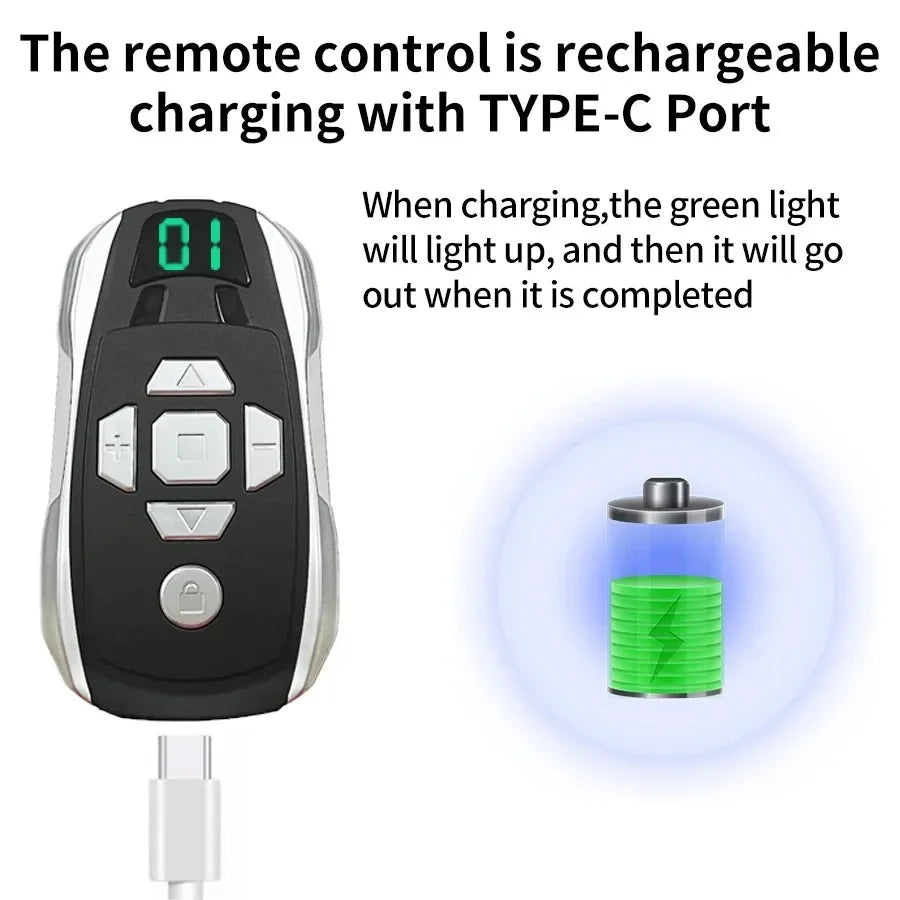 20-Channel Rechargeable Garage Door Remote Duplicator 300-915MHz Remote Duplicator Babs