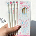 4pcs Rotating Flower Gel Pens 0.5mm Fine Tip Quick-Dry Ink Gel Pens Set Babs A7