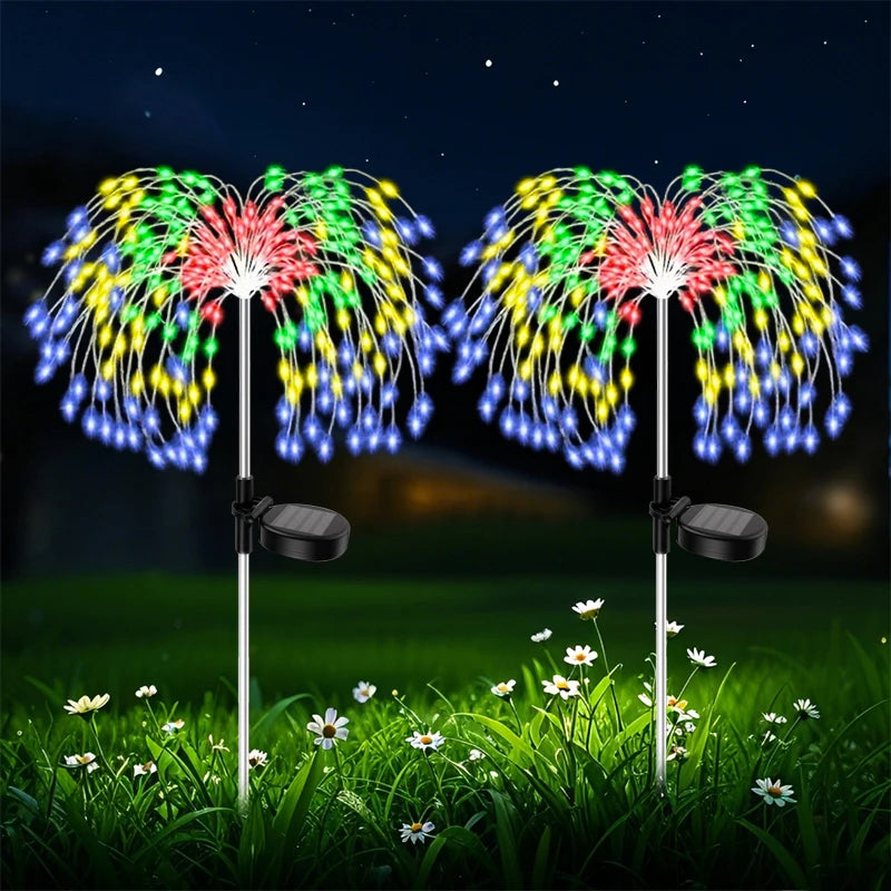 Solar Firework Pathway Lights – Waterproof Outdoor Garden Decor Solar Pathway Lights Babs