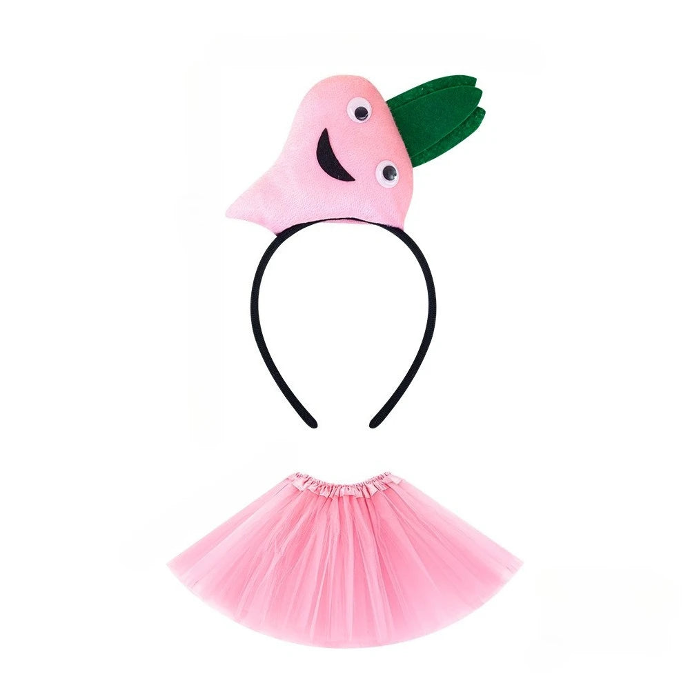 Cute Carrot Hair Hoop – Cosplay Headwear for Kids & Adults Costume Hair Hoop Babs pink headbandskirt for teens or women
