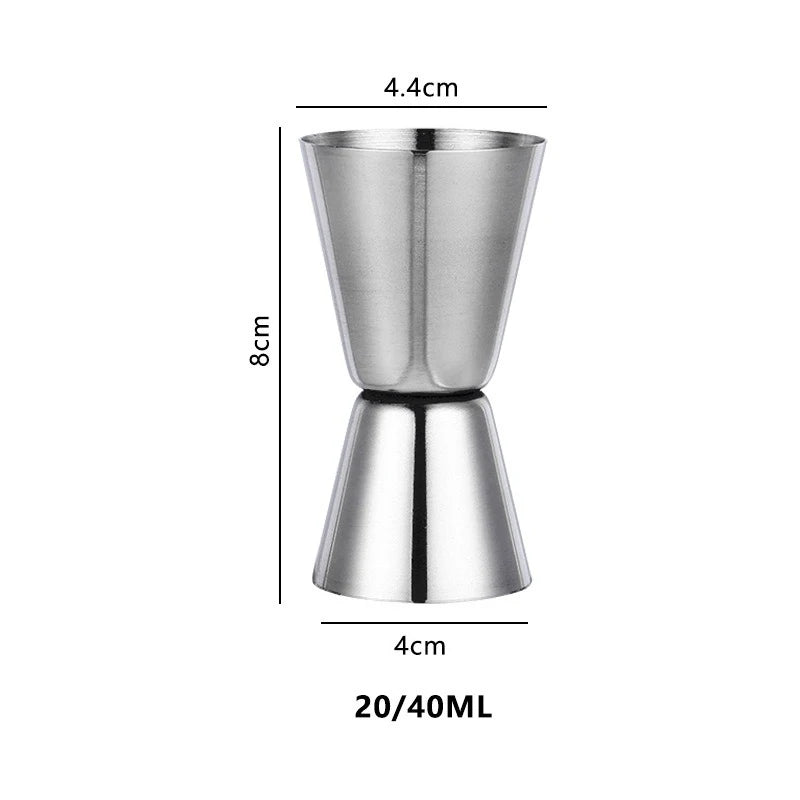 Stainless Steel Dual Shot Cocktail Jigger – Bar Measure Cup Cocktail Jigger Babs 20-40ML