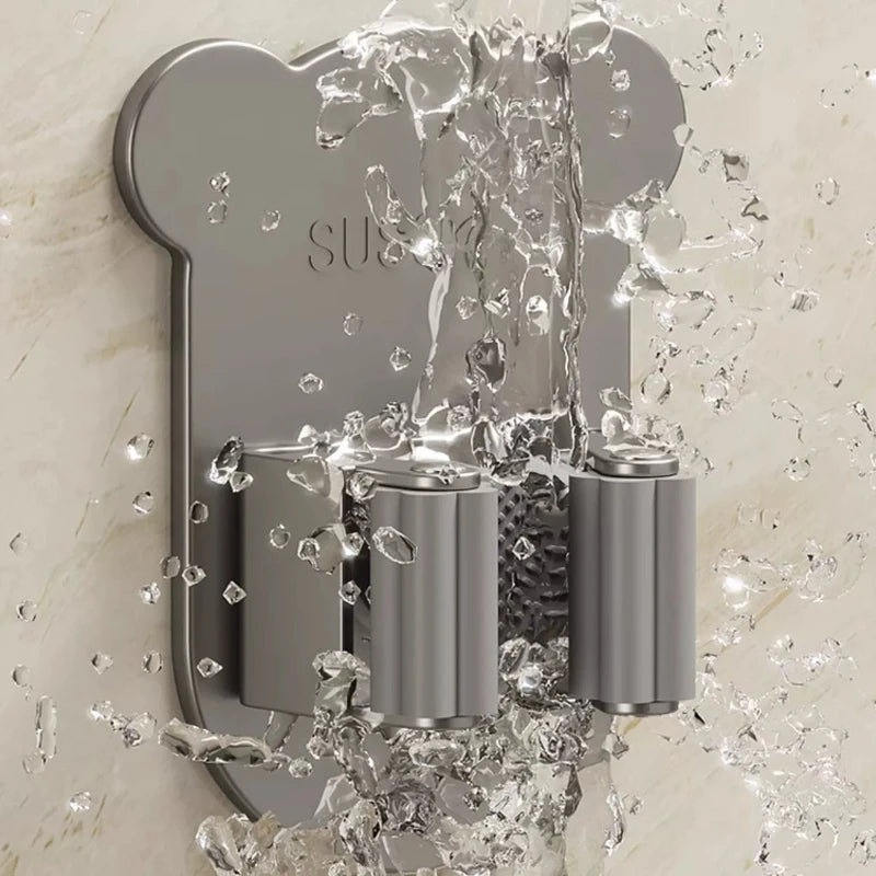 Wall Mounted Mop & Broom Holder – Stainless Steel Rack Mop Broom Holder Babs