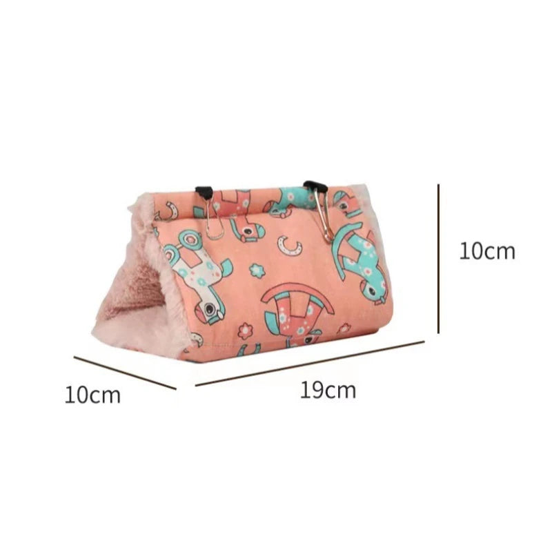 Parrot Cotton Nest – Warm Triangle Hanging Bird Hammock Bird Nest Hammock Babs