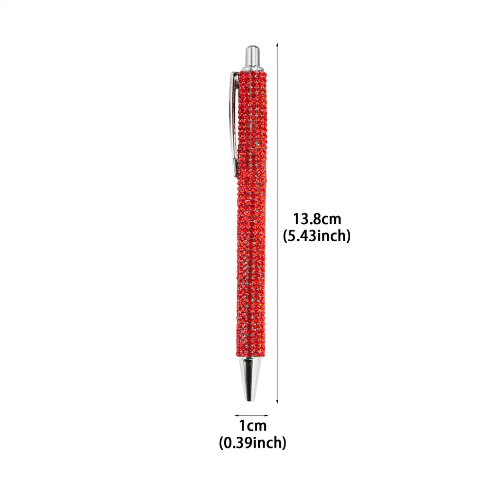 Luxury Rhinestone Ballpoint Pen – Rose Gold Retractable Rhinestone Ballpoint Pen Babs