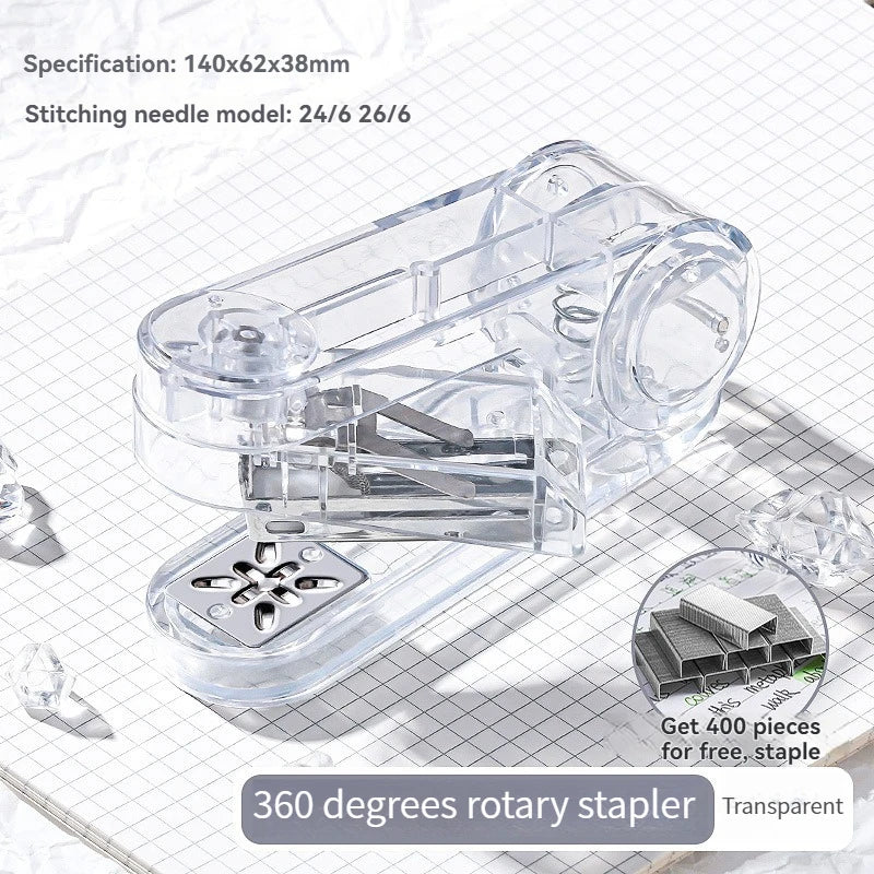 Acrylic Transparent 360° Rotating Stapler – School & Office Rotating Stapler Babs T