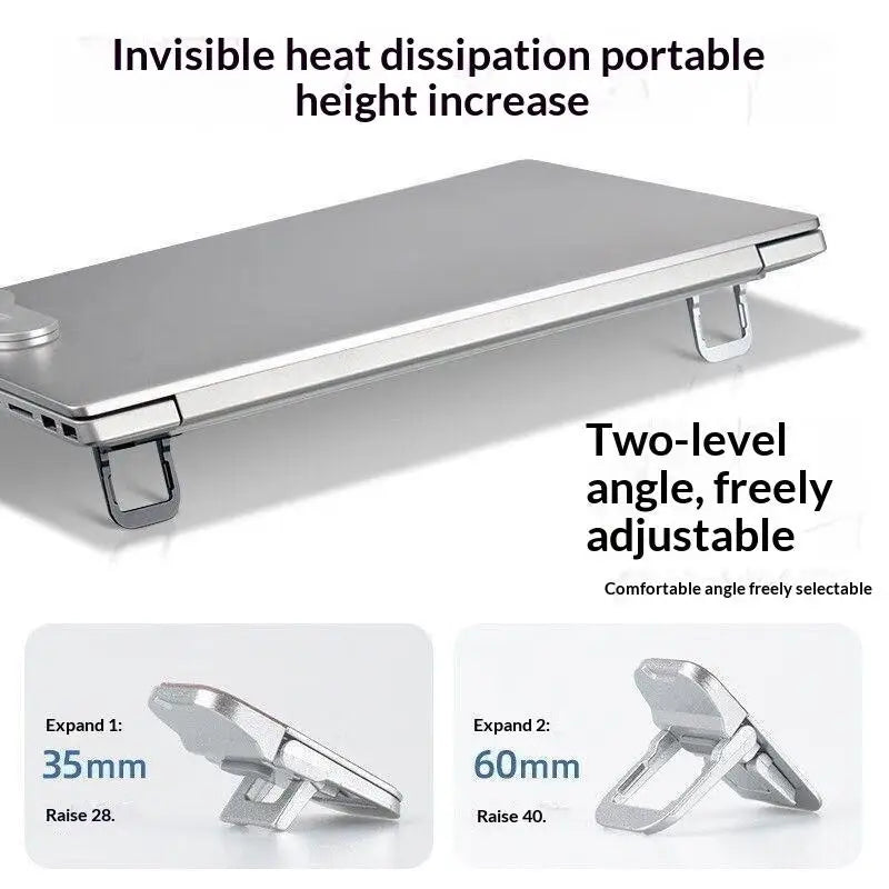 Mini Foldable Laptop Stand Legs – Invisible Riser & Keyboard Holder Laptop Stand Babs