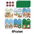 6-Pack Luxury Christmas Greeting Cards – Holiday Gift Cards Christmas Greeting Cards Babs 6Pcs set
