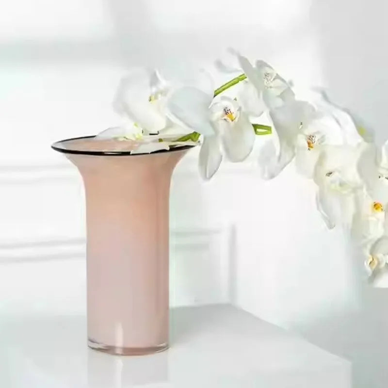 Modern Glass Vase – Large Caliber Home Décor Flower Bottle Decorative Glass Vase Babs