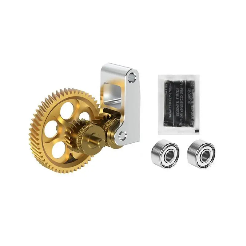 RNC Nano-Coated Steel Extruder Gear Kit for Bambu Lab A1/P1/X1 3D Printer Extruder Gear Babs WHITE No plug