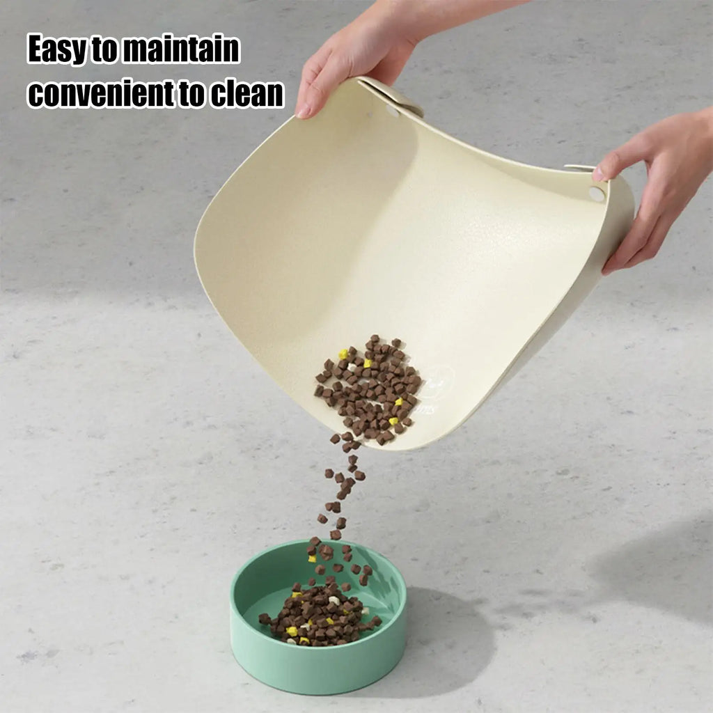 PU Leather Dog Food Mat – Waterproof Anti-Spill Pet Placemat Pet Feeding Mat Babs