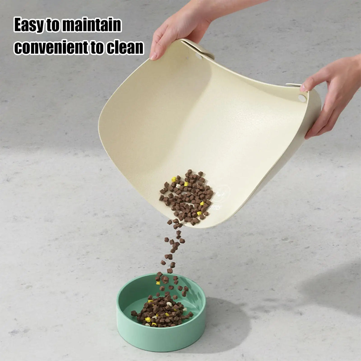 PU Leather Dog Food Mat – Waterproof Anti-Spill Pet Placemat Pet Feeding Mat Babs