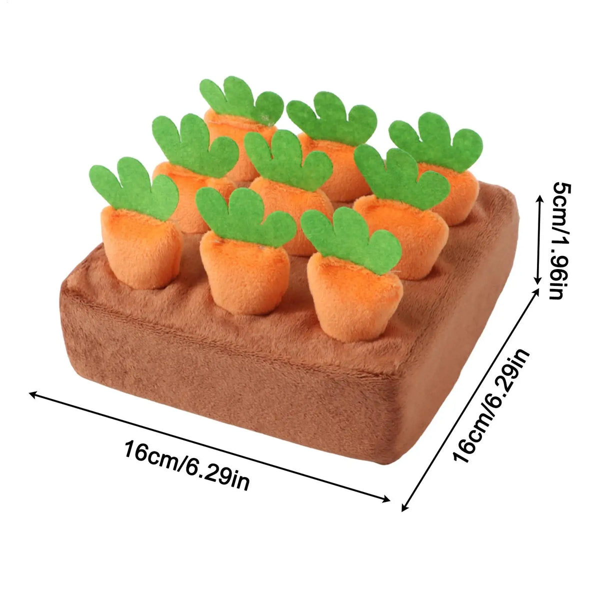 Dog Snuffle Mat with Carrots – Slow Feeder Puzzle for Puppies Dog Puzzle Toy Babs