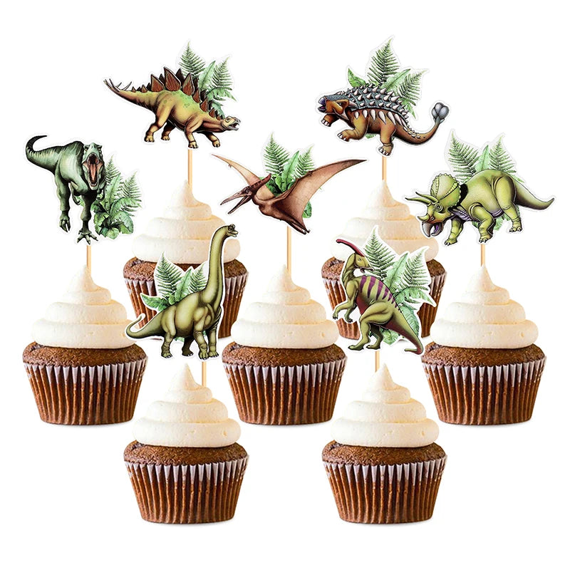 Dinosaur Cupcake Toppers & Cake Decor – Kids Birthday Party Cake Toppers Babs
