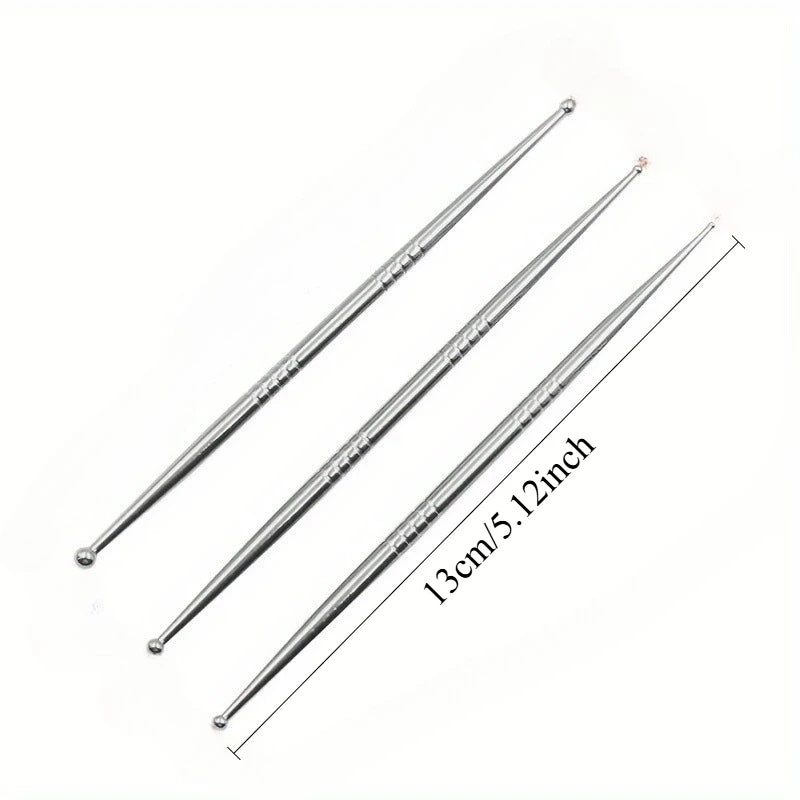 3-Piece Metal Pottery & Clay Sculpting Tool Set – Ceramic Carving Clay Sculpting Tools Babs