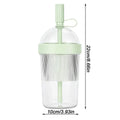 Reusable Coffee Cup with Lid & Straw – Travel & Office Use Reusable Drinking Cup Babs Green