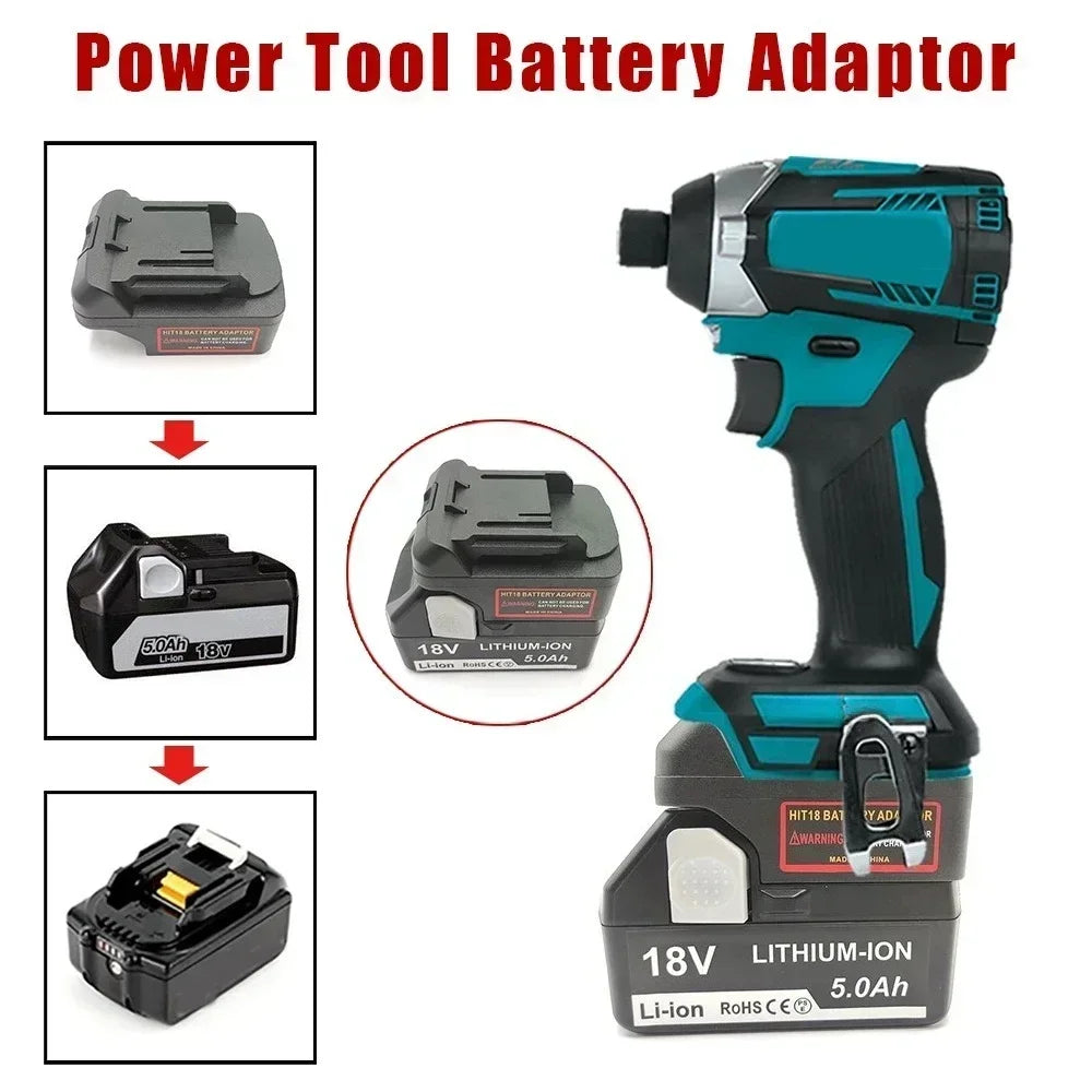 Hitachi HiKOKI 18V Battery Adapter – Makita DeWalt Milwaukee Bosch Battery Adapter Babs