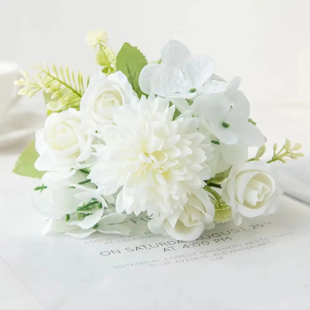 Artificial Silk Rose Bouquet – Wedding & Home Décor Flowers Artificial Silk Flowers Babs Color 6 2 pcs