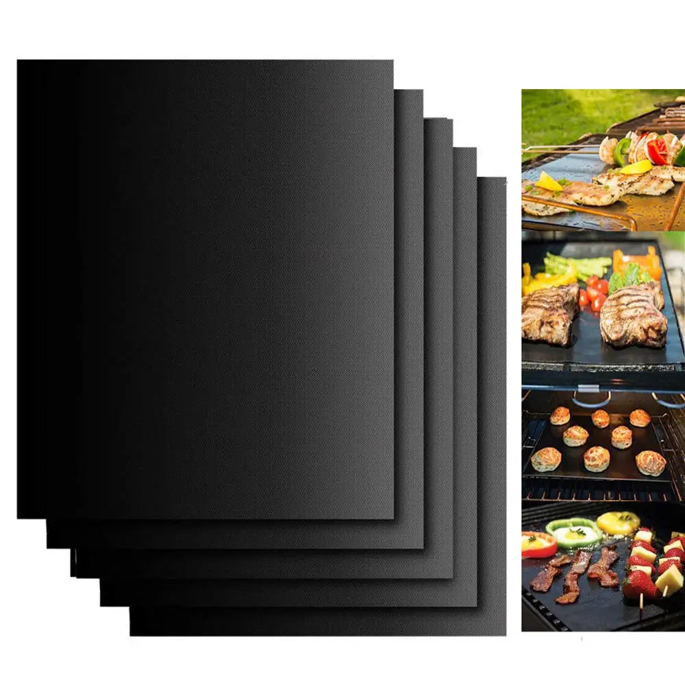 Non-Stick BBQ Grill Mat 40x33cm – Reusable Heat-Resistant Baking Mat BBQ Grill Mat Babs