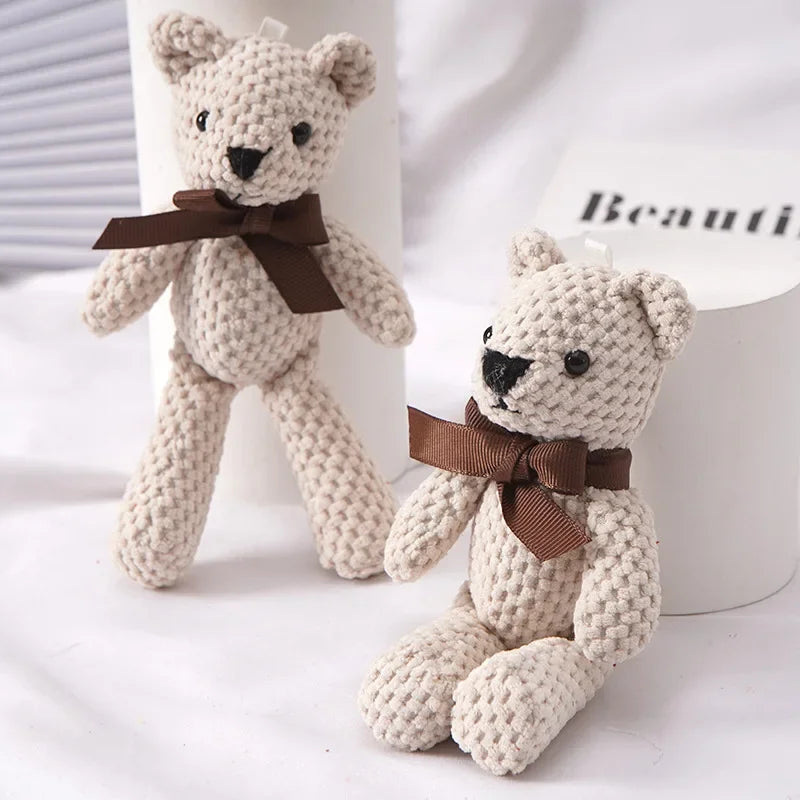 16cm Pineapple Bear Plush Toy – Mini Teddy Keychain Gift Stuffed Plush Toy Babs 16cm-WHITE others