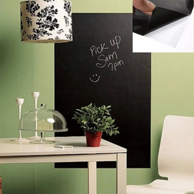 Removable Chalkboard Wall Sticker 45×200cm + 5 Chalk Sticks Chalkboard Wall Sticker Babs