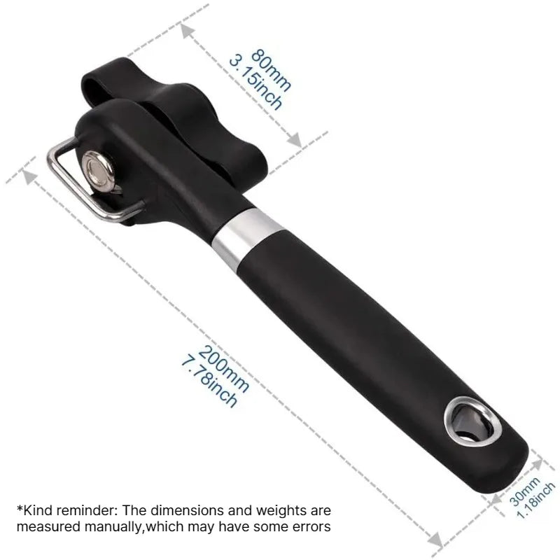 Smooth Edge Can Opener – Safe Cut Food-Grade Stainless Steel Can Opener Babs