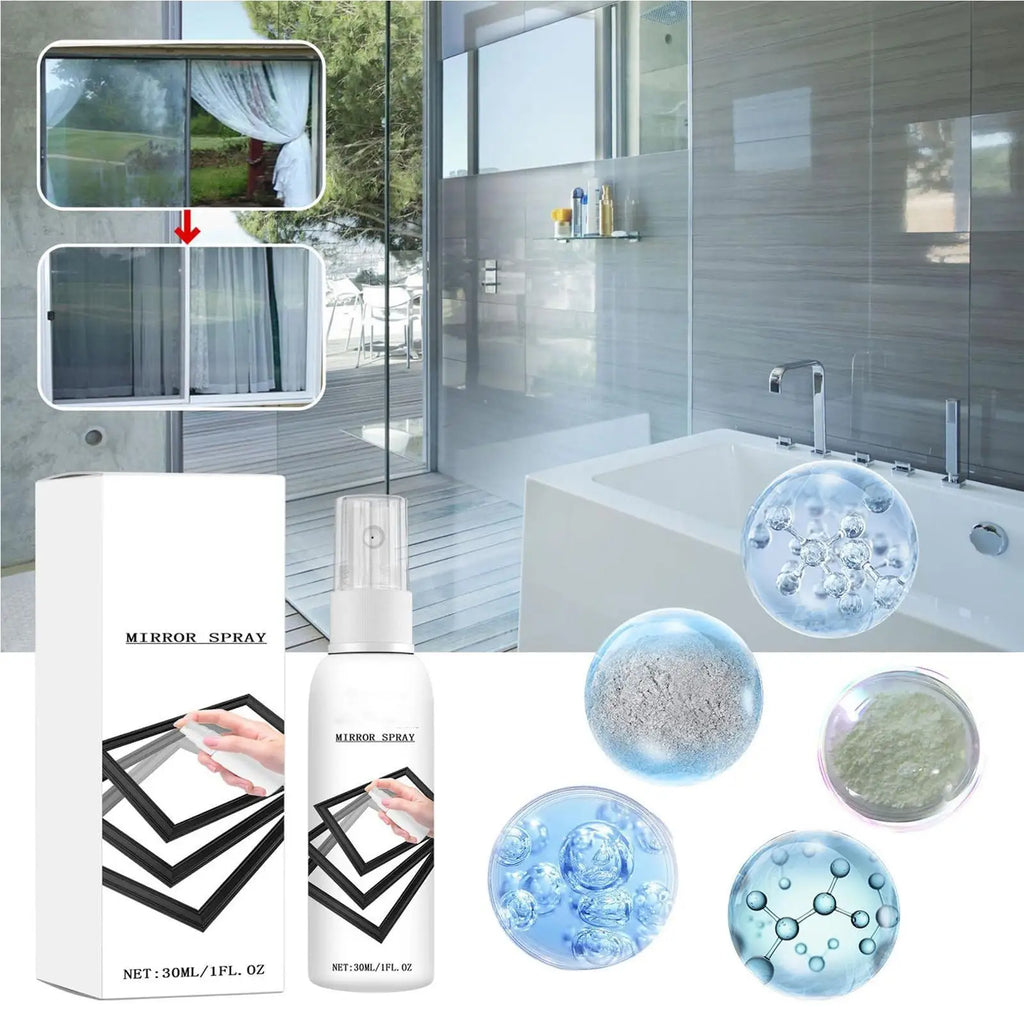 One-Way Mirror Glass Coating Spray 30ml – Cars & Windows Glass Coating Spray Babs