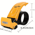 Heavy Duty Metal Tape Dispenser – Auto-Cut Box Sealing Tape Dispenser Babs YELLOW