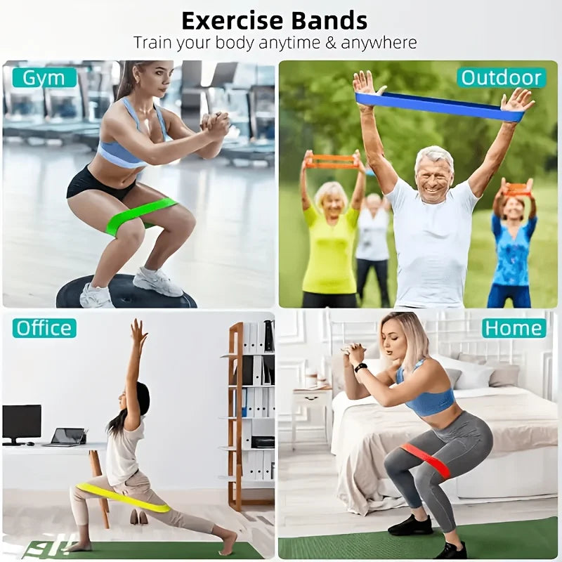 5-Piece Yoga Resistance Bands Set for Strength & Body Shaping Resistance Band Set Babs