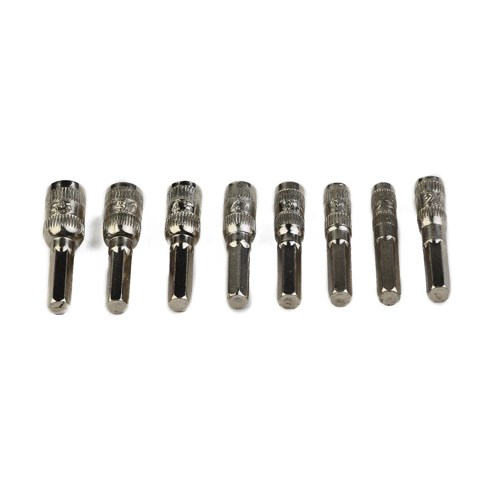 8-Piece Metric Hex Socket Driver Set H4 Shank 2–5.5mm Hex Socket Driver Set Babs
