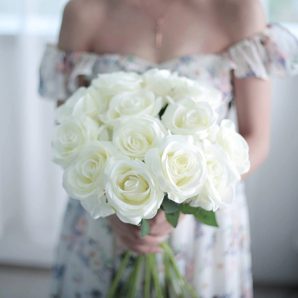 Artificial Silk Rose Bouquet – Wedding & Home Decor Artificial Flower Bouquet Babs