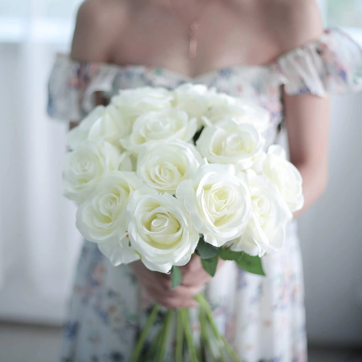 Autumn Artificial Silk Rose Bouquet – Wedding & Party Décor Artificial Flower Bouquet Babs