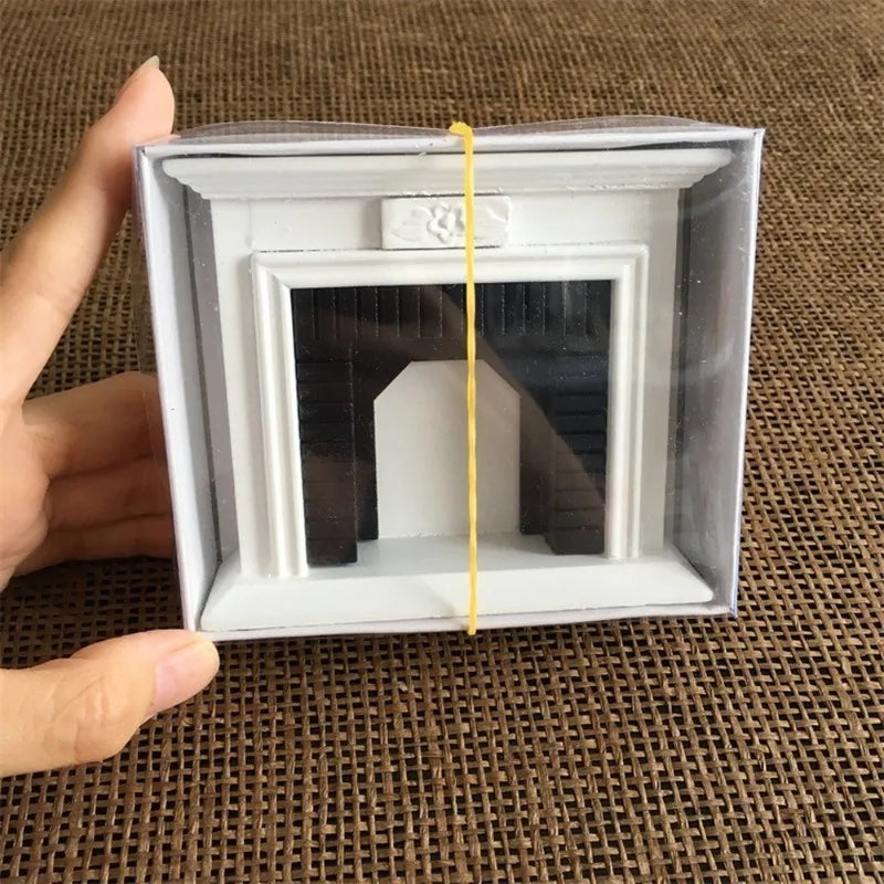 1:12 DIY Miniature Fireplace Kit – Dollhouse Furniture Decor Dollhouse Miniature Kit Babs