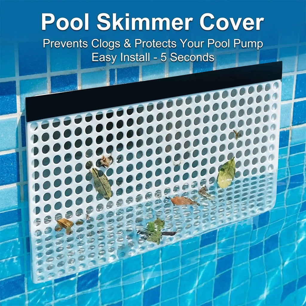Magnetic Pool Skimmer Cover – Heavy-Duty Leaf Guard Screen Pool Skimmer Cover Babs Multicolor