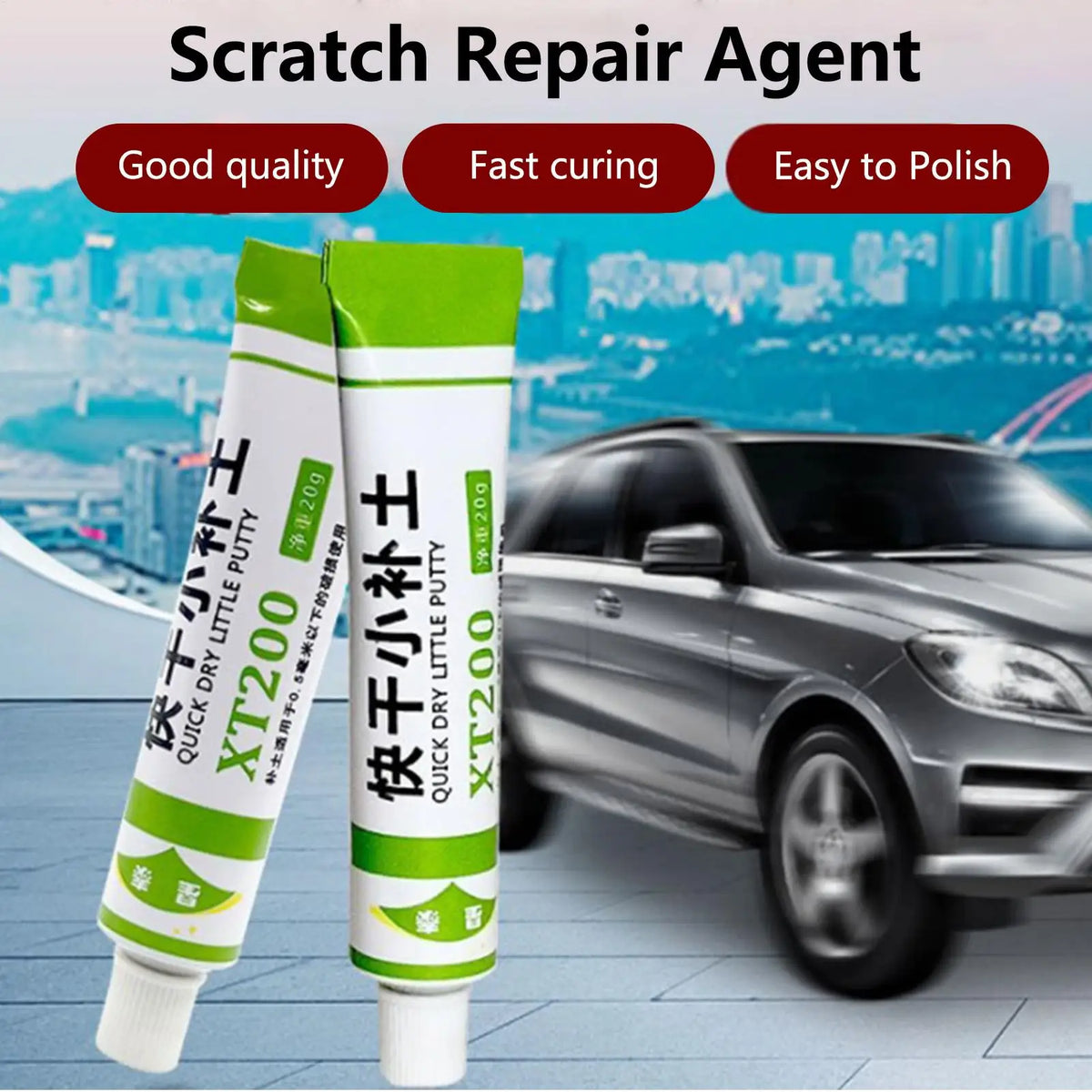 Car Body Putty Auto Scratch Repair Filler – Quick Dry 3 Colors Auto Scratch Repair Filler Babs
