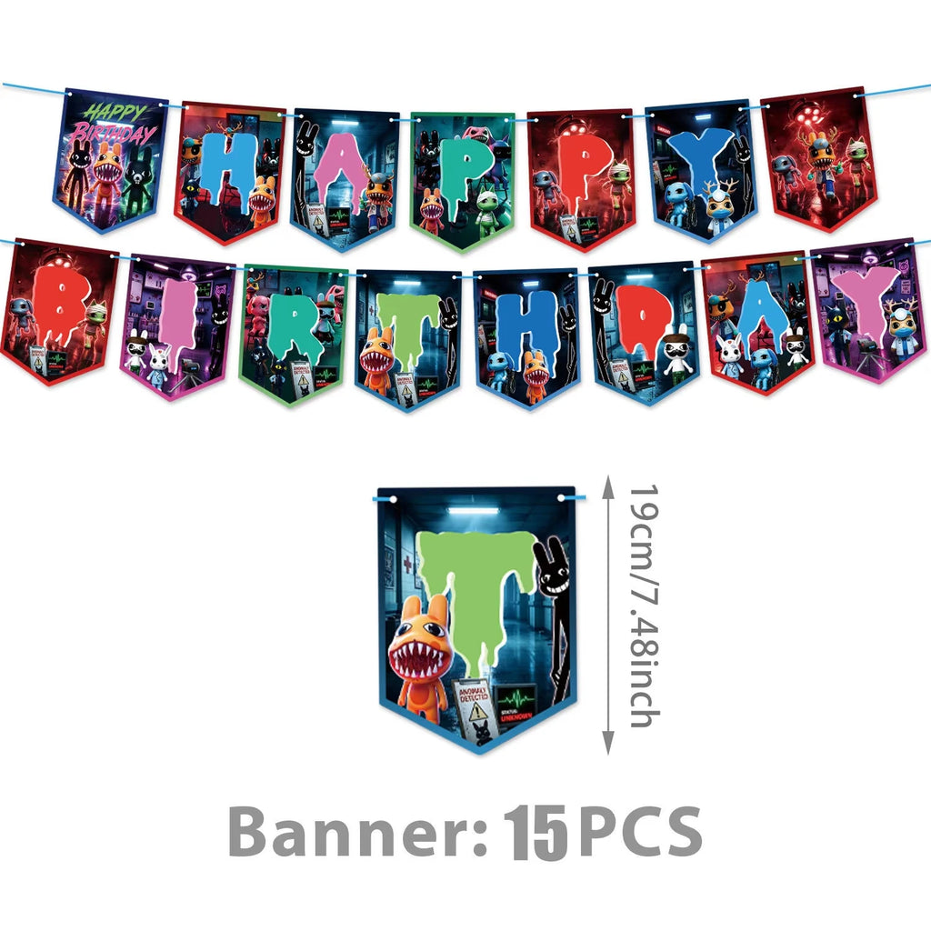 Animal Hospital Anomaly Horror Party Decorations Set Party Decoration Set Babs 1pcs banner
