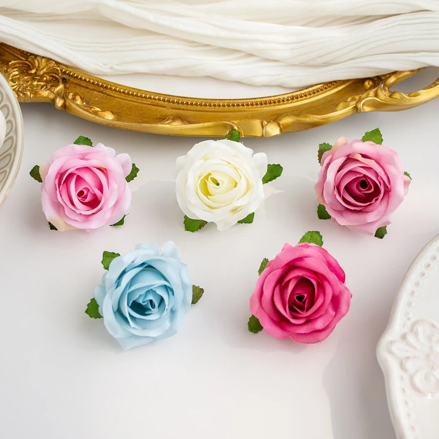 10/20PCS Silk Rose Heads – Artificial Flowers for Wedding & DIY Artificial Silk Flowers Babs