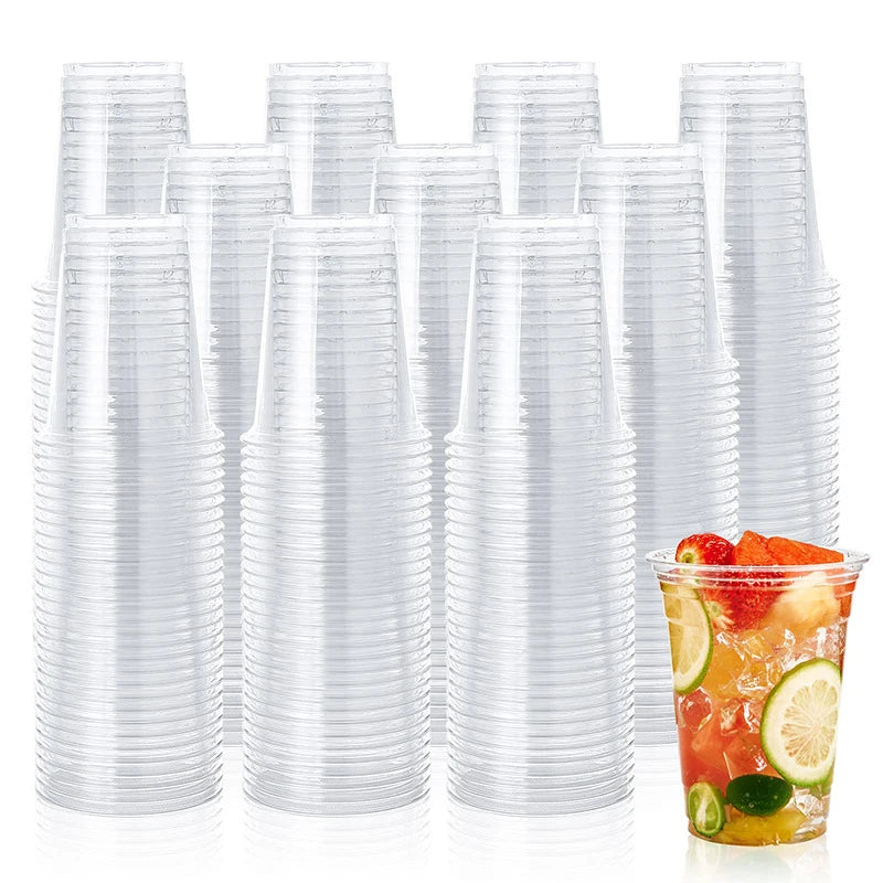 360ml Disposable Clear Plastic Cups – 10/50/100 Pack | Babs Disposable Plastic Cups Babs Clear 70pcs
