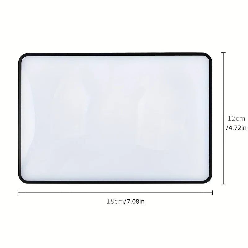 8-Pack Full Page Magnifier Bookmarks – Clear PVC Reading Sheets Page Magnifier Sheet Babs 8 Piece