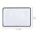 8-Pack Full Page Magnifier Bookmarks – Clear PVC Reading Sheets Page Magnifier Sheet Babs 8 Piece
