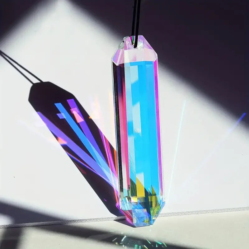 2-Pack Glass Crystal Sun Catcher Window Prism Rainbow Ornament Crystal Sun Catcher Babs