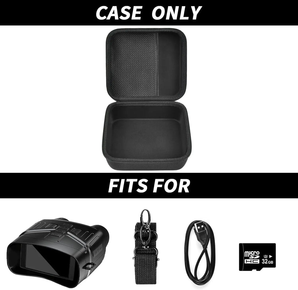 4K Night Vision Binoculars Case – Dustproof Polyester Storage Bag Binoculars Carrying Case Babs