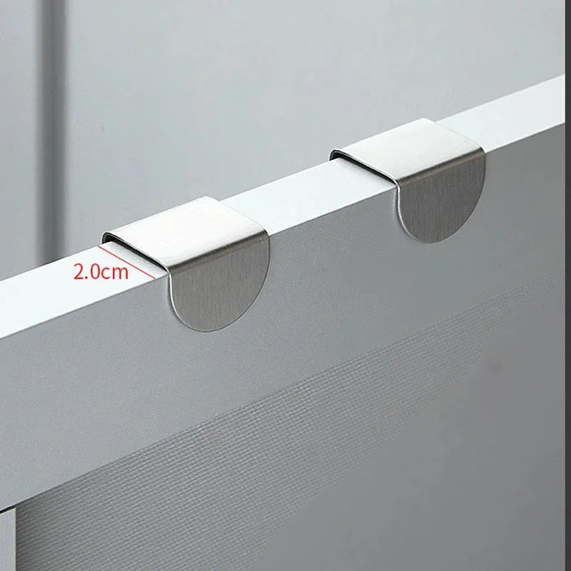 Stainless Steel Z-Shape Over Door Hooks – Heavy Duty Hanger Over Door Hook Babs