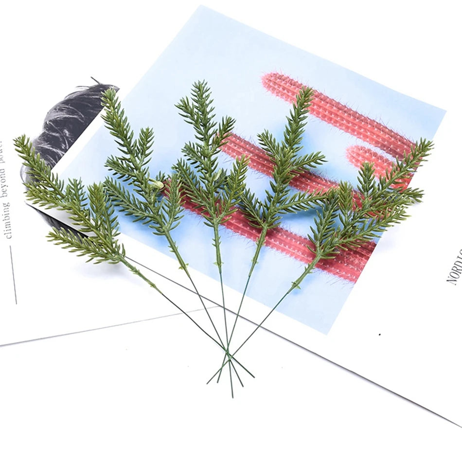 Artificial Pine Needle Branches 10/20pcs – Christmas Decor Artificial Pine Branches Babs
