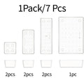 Transparent Stackable Drawer Organizer & Storage Box Dividers Drawer Organizer Bins Babs Clear-7pcs