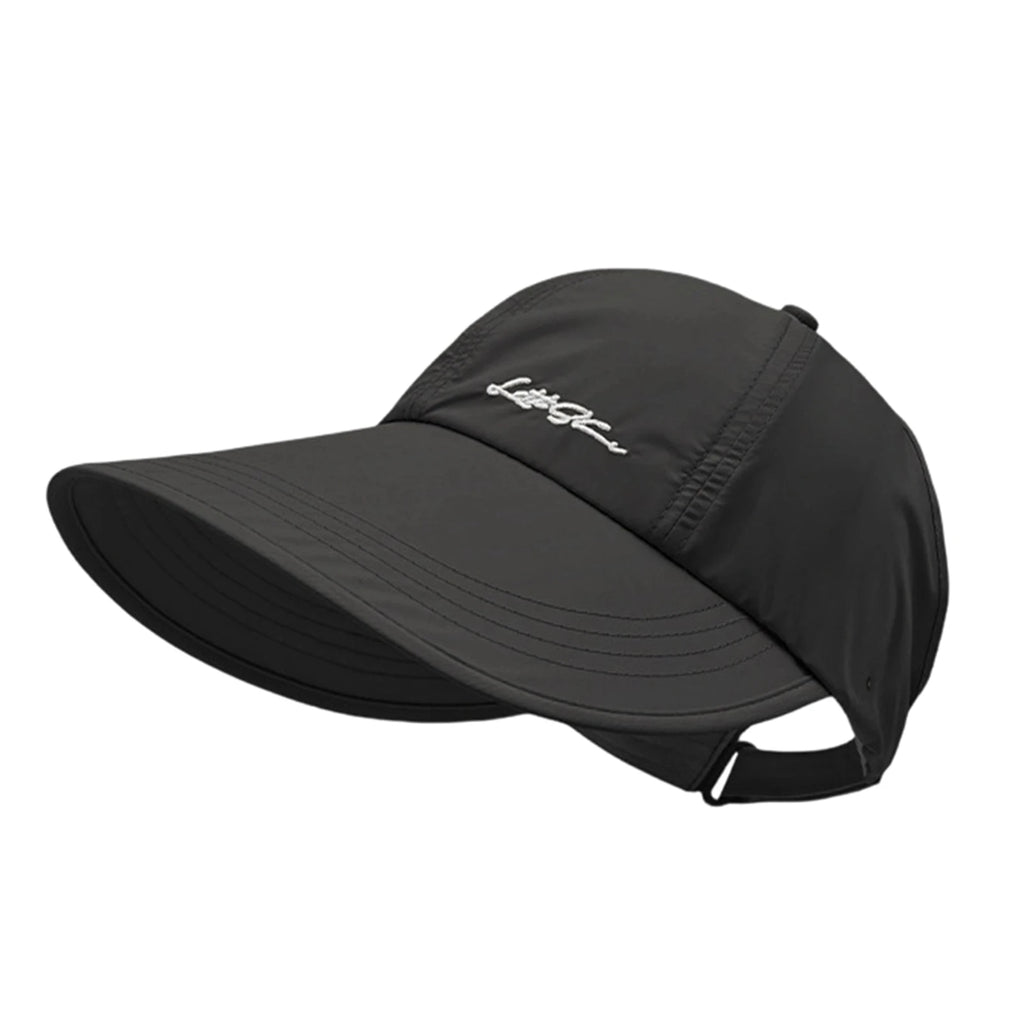 UPF 50 Wide Brim Bucket Sun Hat – Foldable & Breathable Wide Brim Sun Hat Babs Black