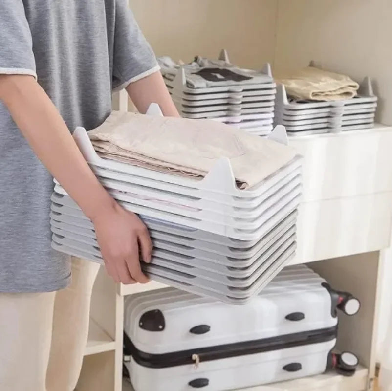 Stackable Shirt Folder Board & Wardrobe Clothing Organizer Clothing Folding Organizer Babs